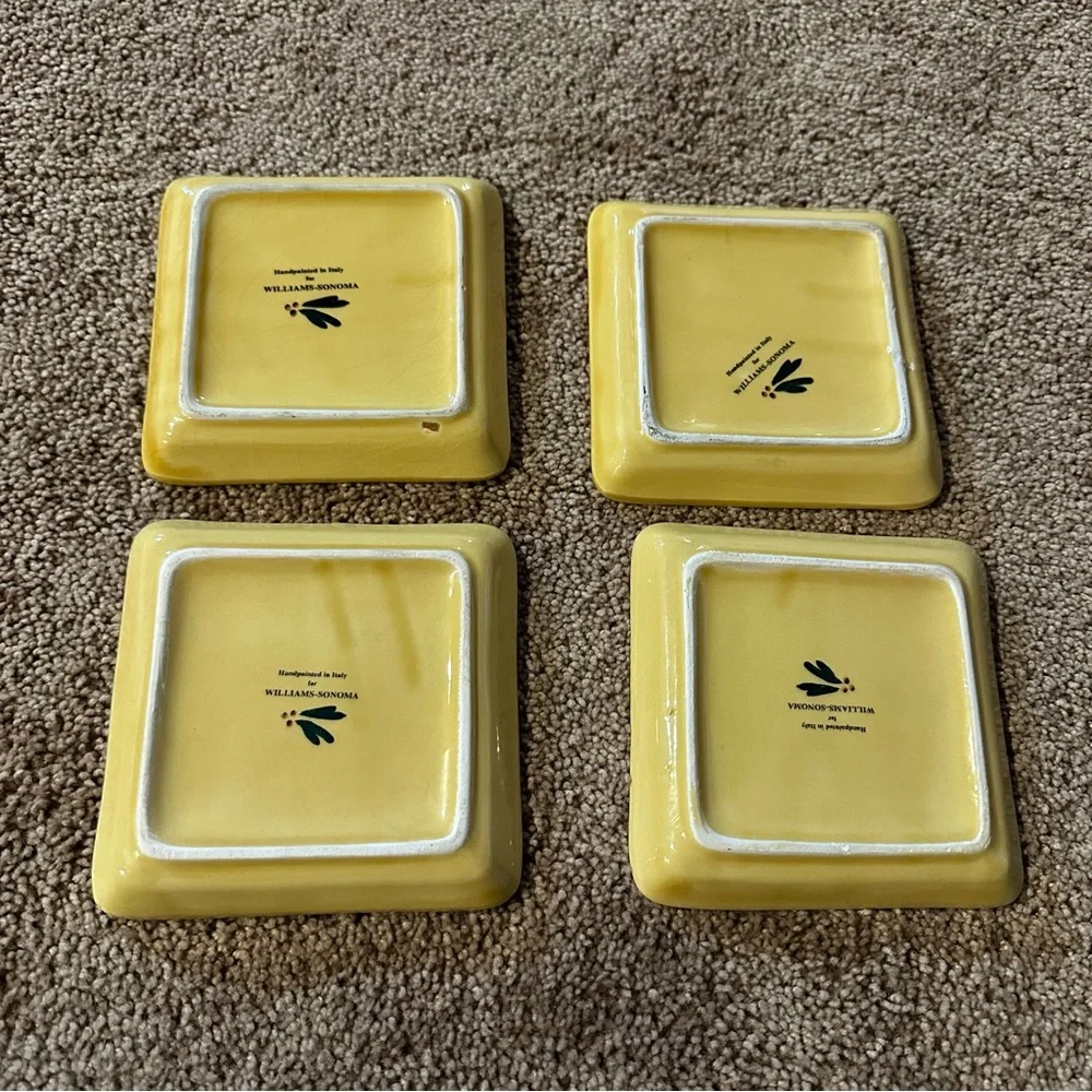 WILLIAMS SONOMA | APPETIZER PLATES (4)